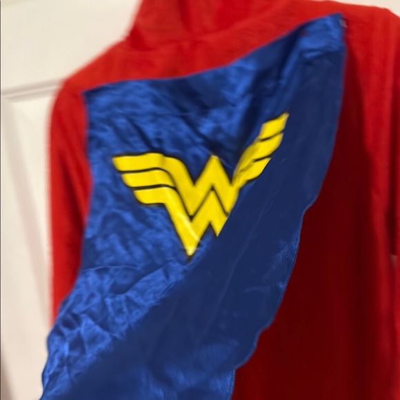 Women's wonder, woman Superhero Hooded Onesie - Red and Blue - Picture 12 of 12